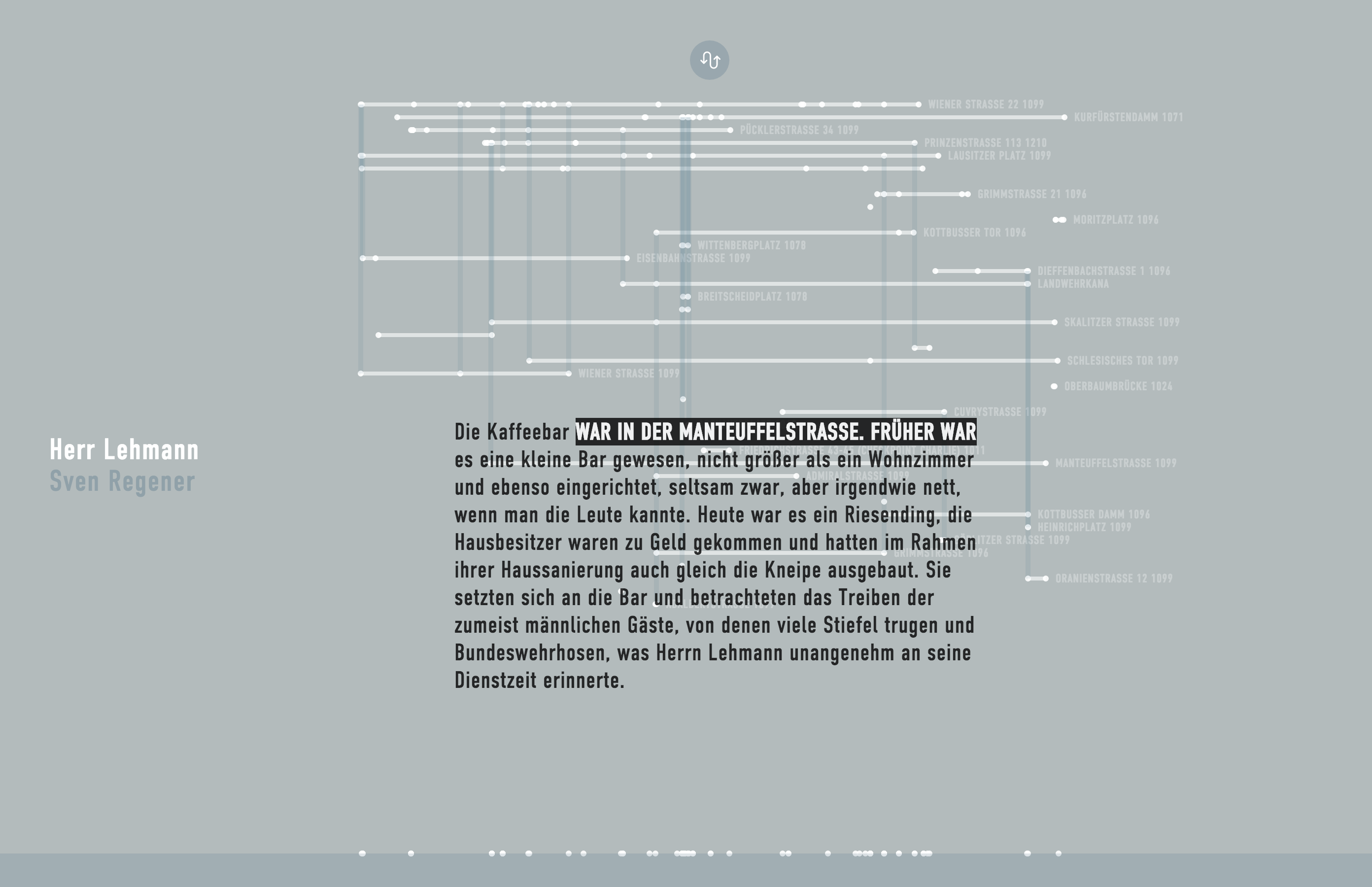 Spuren der verliehenen Räder in Berlin