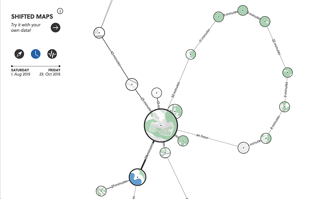 Spuren der verliehenen Räder in Berlin